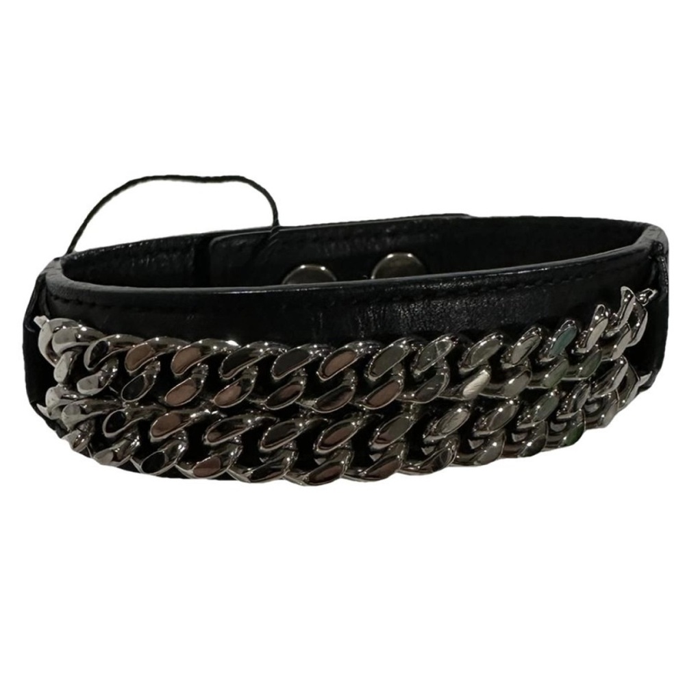 Saint Laurent Men’s Double Chain Thick M/L adjustable double buckle attachment